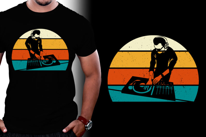 Sunset Retro Vintage T-Shirt Graphic Bundle