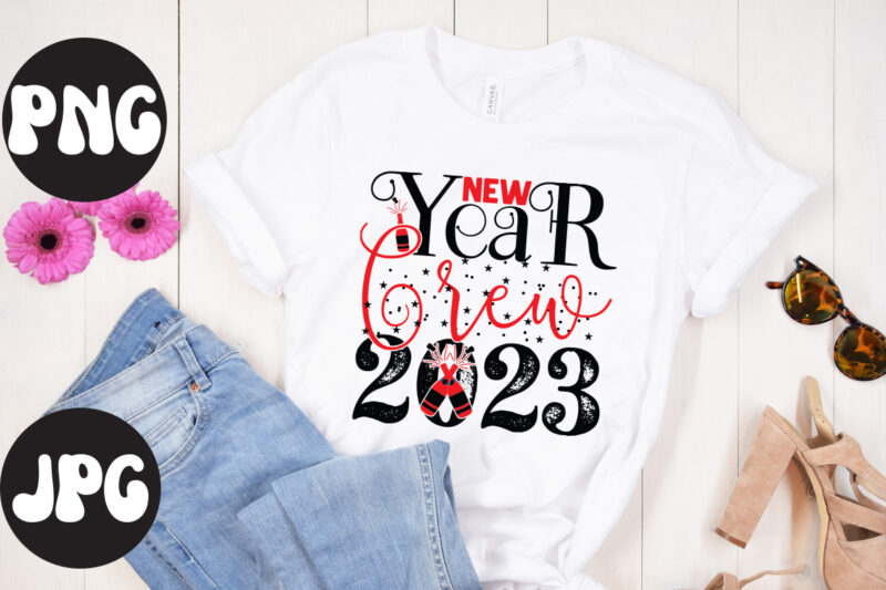 New Year Crew 2023 SVG design, New Year Crew 2023 SVG cut file, New Year's 2023 Png, New Year Same Hot Mess Png, New Year's Sublimation Design, Retro New Year
