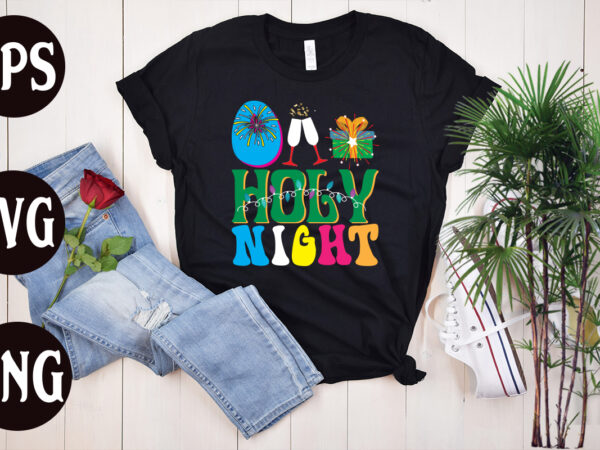 O holy night retro t shirt design, o holy night svg cut file, o holy night svg design, christmas png, retro christmas png, leopard christmas, smiley face png, christmas shirt