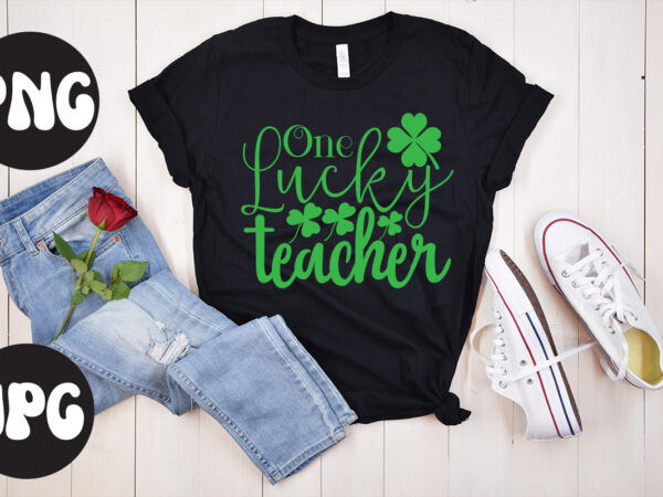 One lucky teacher svg design,one lucky teacher retro design, one lucky teacher, st patrick’s day bundle,st patrick’s day svg bundle,feelin lucky png, lucky png, lucky vibes, retro smiley face, leopard