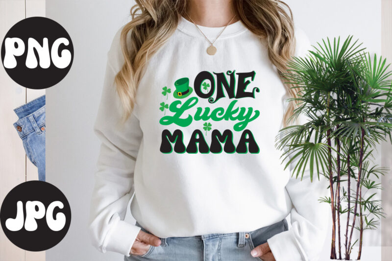 One Lucky mama Retro design,One Lucky mama SVG design, One Lucky mama, St Patrick's Day Bundle,St Patrick's Day SVG Bundle,Feelin Lucky PNG, Lucky Png, Lucky Vibes, Retro Smiley Face, Leopard