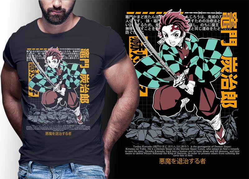 ANIME PART#4 DEMON SLAYER EDITION TSHIRT DESIGNS BUNDLE