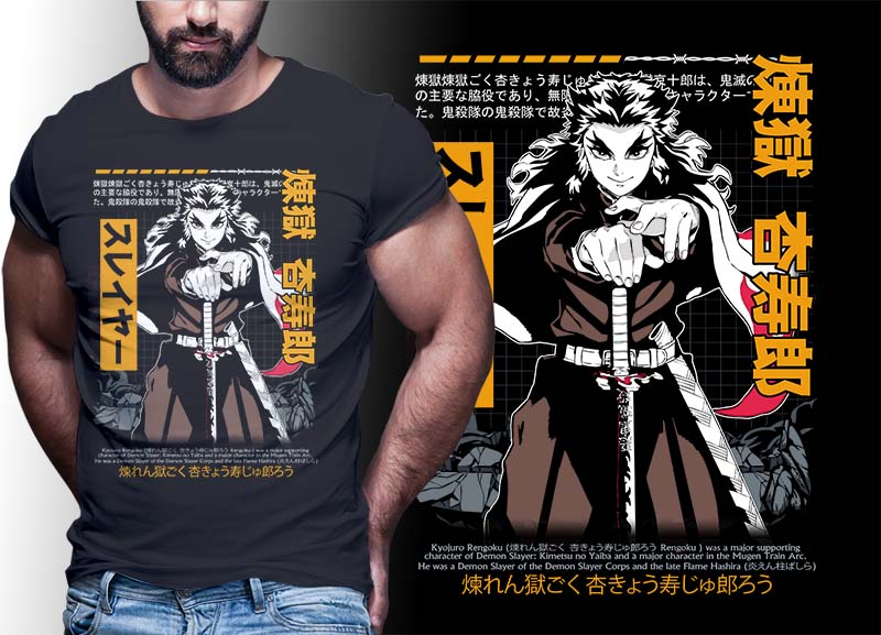 ANIME PART#4 DEMON SLAYER EDITION TSHIRT DESIGNS BUNDLE