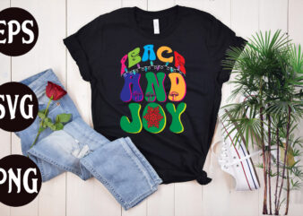 Peace and joy Retro T shirt design, Peace and joy SVG cut file, Peace and joy SVG design, Christmas Png, Retro Christmas Png, Leopard Christmas, Smiley Face Png, Christmas Shirt