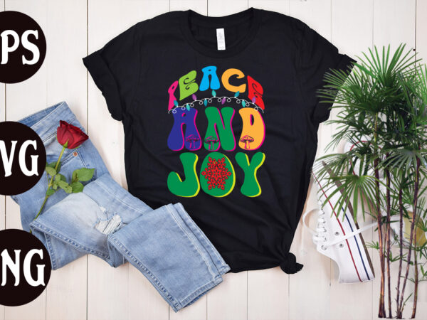 Peace and joy retro t shirt design, peace and joy svg cut file, peace and joy svg design, christmas png, retro christmas png, leopard christmas, smiley face png, christmas shirt