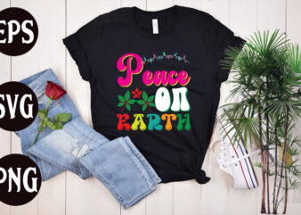 Peace on Earth retro design, Peace on Earth SVG design, christmas svg mega bundle ,130 christmas design bundle , christmas svg bundle , 20 christmas t-shirt design , winter svg