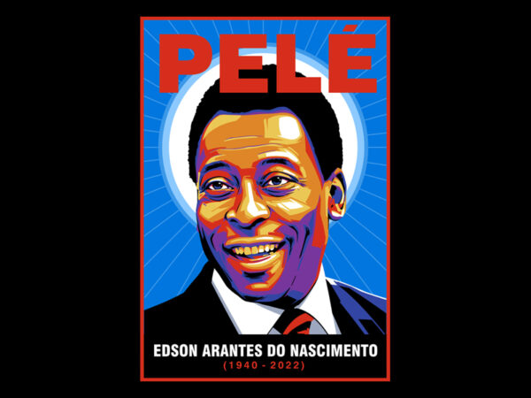 Pele t shirt illustration