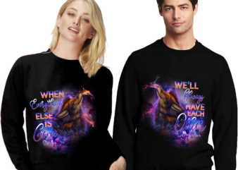 Personalized Always Have Each Other Wolf Love Couple Couple Standard, Wolf Couple T-Shirt Design PNG File PL