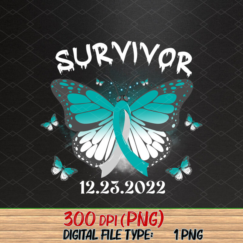 Personalized I’m A Cancer Survivor Cervical Cancer Png, Cervical Cancer Awareness, Awareness Month, Cancer Warrior PNG File TC