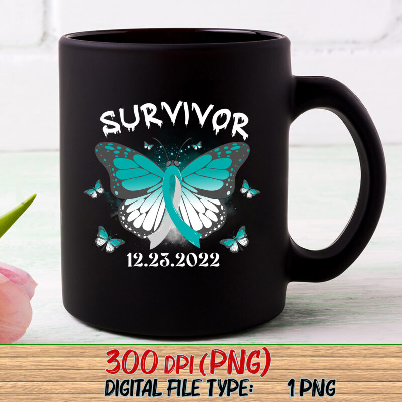 Personalized I’m A Cancer Survivor Cervical Cancer Png, Cervical Cancer Awareness, Awareness Month, Cancer Warrior PNG File TC