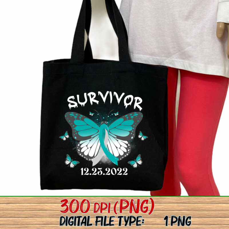 Personalized I’m A Cancer Survivor Cervical Cancer Png, Cervical Cancer Awareness, Awareness Month, Cancer Warrior PNG File TC