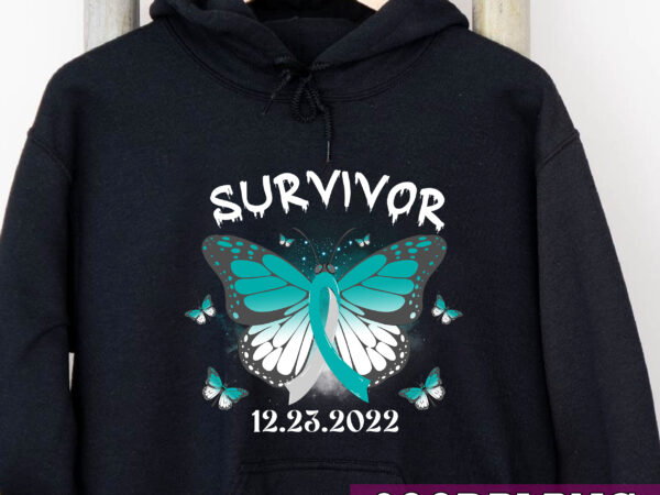 Personalized i’m a cancer survivor cervical cancer png, cervical cancer awareness, awareness month, cancer warrior png file tc t shirt illustration