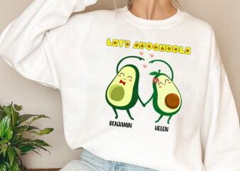 Personalized Lets Avocuddle, Couple Matching, Valentine_s day Gift, Couple Avocado, Funny Avocado, Gift For Her, Gift For Him PNG File TL t shirt illustration