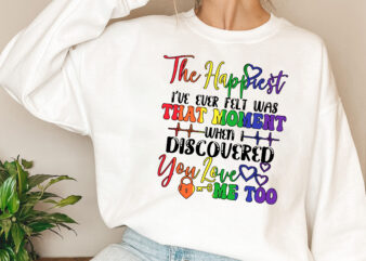 Personalized Name The Happiest I’ve Ever Felt Was That Moment LGBT Mug, LGBT Valentines Day TL 2 t shirt illustration