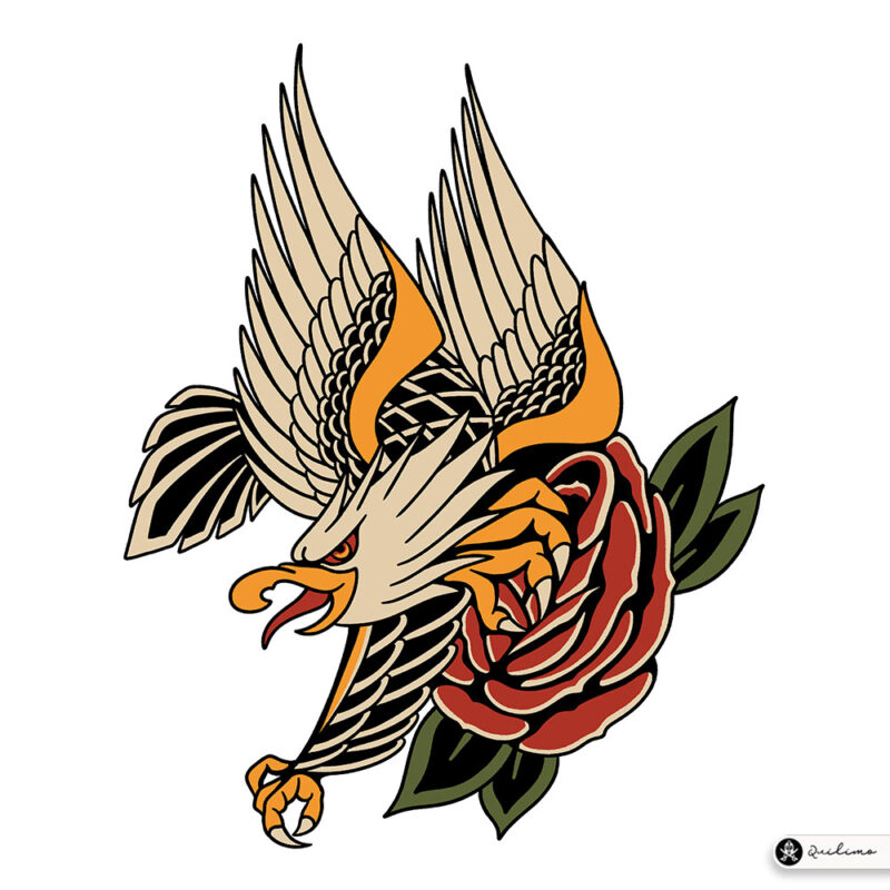 Eagle and Rose