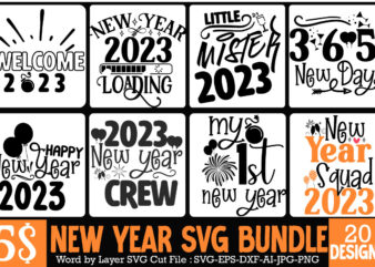 happy new year t-shirt design bundle , happy new year svg bundlehappy new year 2023 t-shirt design,happy new year shirt ,new years shirt, funny new year tee, happy new year