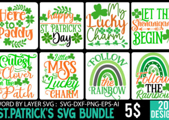 St. Patrick’s SVG Bundle ,St Patrick’s Day SVG Bundle, Lucky svg, St Patricks Day SVG Bundle, Svg Cut Files, Svg For Cricut, St Patrick’s Day Quotes, Clover svg, svg St.