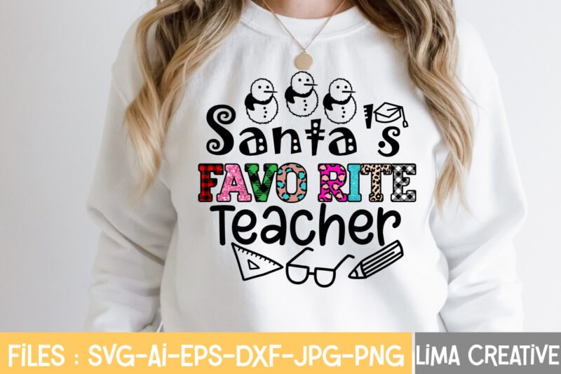 Santa's Favorite Teacher Sublimation PNG,Christmas Bundle Png, Merry Christmas Png, Christmas Png, Western PNG, Santa Claus PNG, Bundle Png, Sublimation Designs, Digital Download Retro Christmas Sublimation PNG Bundle, Christmas png