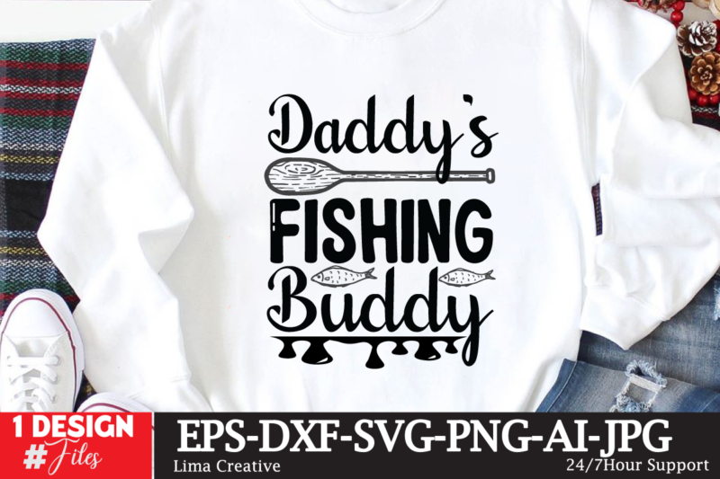 daddy's fishing buddy T-shirt bDesign,fishing,bass fishing,fishing videos,florida fishing,fishing video,catch em all fishing,fishing tips,kayak fishing,sewer fishing,ice fishing,pier fishing,city fishing,pond fishing,urban fishing,creek fishing,shore fishing,winter fishing,magnet fishing,bass fishing productions,inshore fishing,fishing for bass,beach fishing