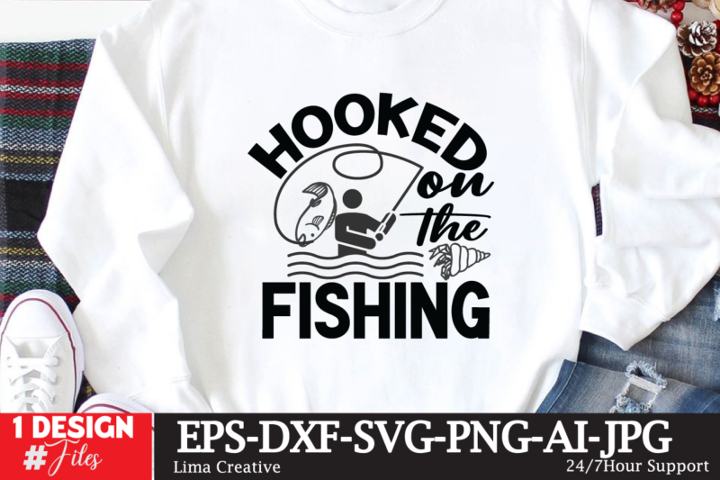 Hooked On The Fishing T-shirt Design,fishing,bass fishing,fishing videos,florida fishing,fishing video,catch em all fishing,fishing tips,kayak fishing,sewer fishing,ice fishing,pier fishing,city fishing,pond fishing,urban fishing,creek fishing,shore fishing,winter fishing,magnet fishing,bass fishing productions,inshore fishing,fishing for bass,beach
