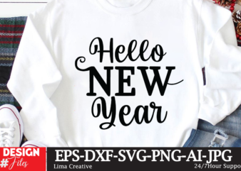 Hello New Year T-shirt Design,New Year Crew 2023 T-shirt Design,New Years SVG Bundle, New Year’s Eve Quote, Cheers 2023 Saying, Nye Decor, Happy New Year Clip Art, New Year, 2023