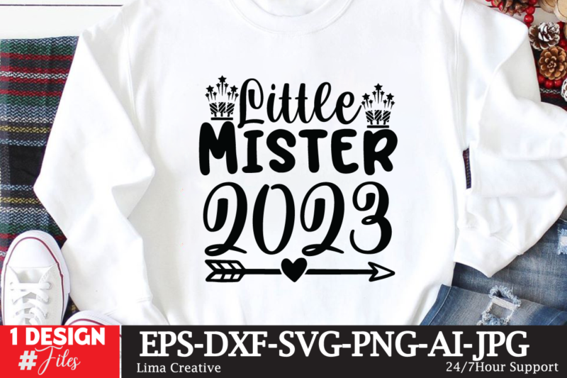 Little Mister 2023 T-shirt Design,New Year Crew 2023 T-shirt Design,New Years SVG Bundle, New Year’s Eve Quote, Cheers 2023 Saying, Nye Decor, Happy New Year Clip Art, New Year, 2023