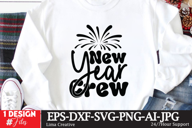 New Year Crew T-shirt Design,New Year Crew 2023 T-shirt Design,New Years SVG Bundle, New Year’s Eve Quote, Cheers 2023 Saying, Nye Decor, Happy New Year Clip Art, New Year, 2023