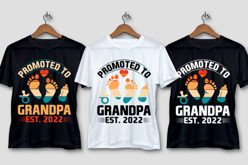 Grandpa Vintage T-Shirt Design Bundle