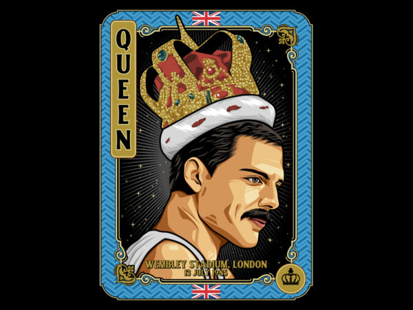 Queen t shirt illustration