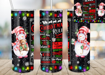 Christmas Snowman 20oz Tumbler Design, Christmas Tumbler, Snowman, Christmas, Christmas Rules, Bake Cookies, Coffee, Bear, Christmas Lights T643