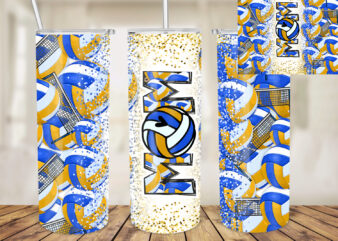 Volleyball Mom 20oz Tumbler Design, Volleyball Tumbler, Volleyball Glitter, Volleyball, Mother, Sport Tumbler Design, Sports, Gift For Mom T636