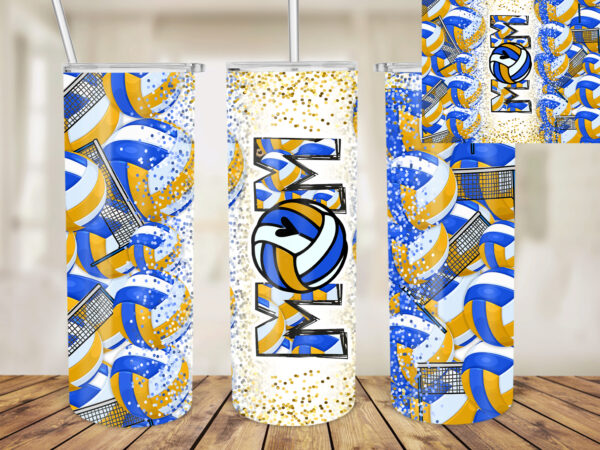 Volleyball mom 20oz tumbler design, volleyball tumbler, volleyball glitter, volleyball, mother, sport tumbler design, sports, gift for mom t636