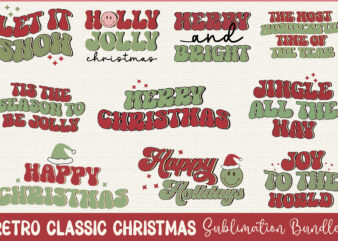 Retro Classic Christmas Sublimation Bundle