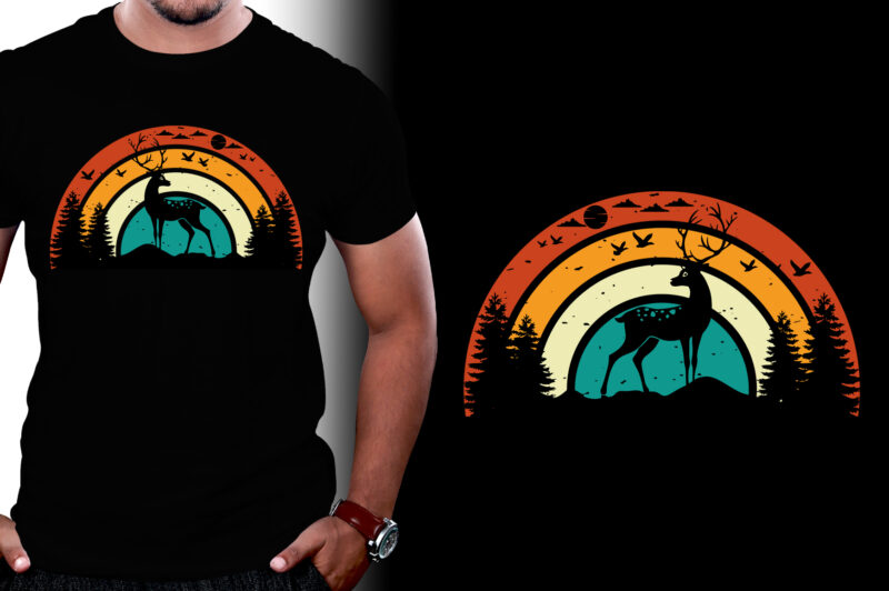 Sunset Retro Vintage T-Shirt Graphic Bundle