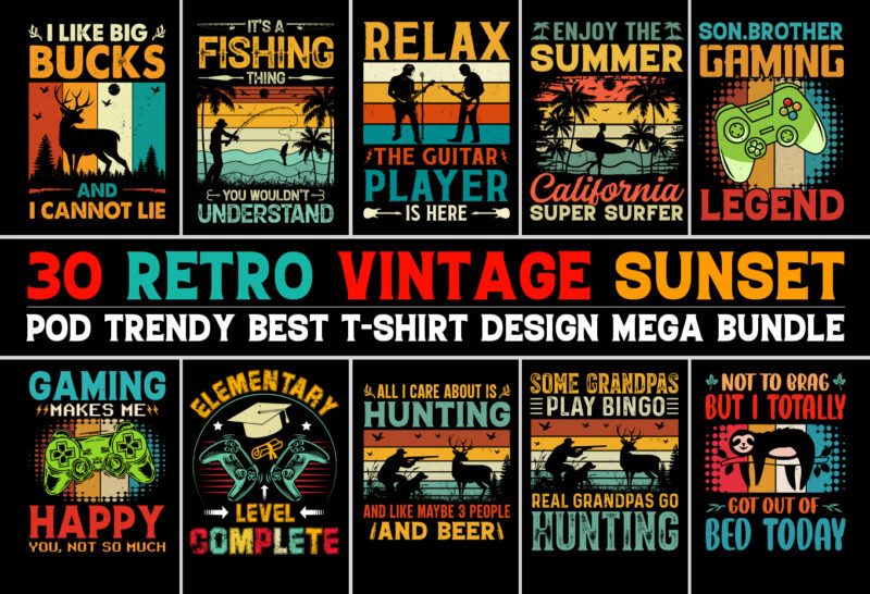 Retro Vintage Sunset T-Shirt Design Mega Bundle,Retro T-shirt Design,Vintage T-shirt Design,Retro Vintage T-shirt Design,Sunset T-shirt Design,Retro Vintage Sunset,Retro Vintage Sunset T-shirt Design, Retro Tshirt Design,Vintage Tshirt Design,Retro Vintage Tshirt Design,Sunset