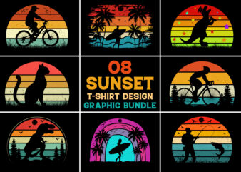 Retro Vintage Sunset T-Shirt Graphic
