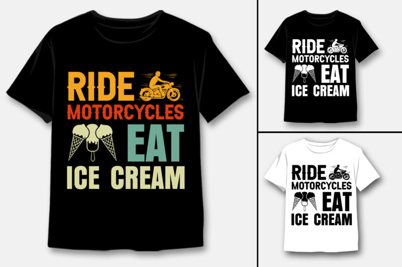 Motorcycle Cycling T-Shirt Design Bundle