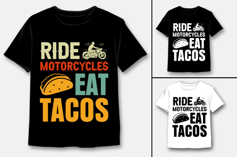 Motorcycle Cycling T-Shirt Design Bundle