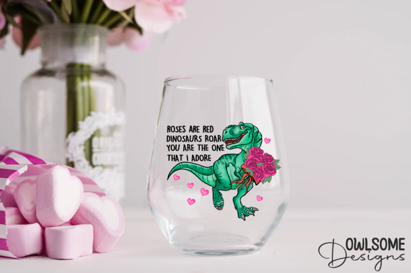 Rose Are Red Dinosaus Roar Valentine PNG