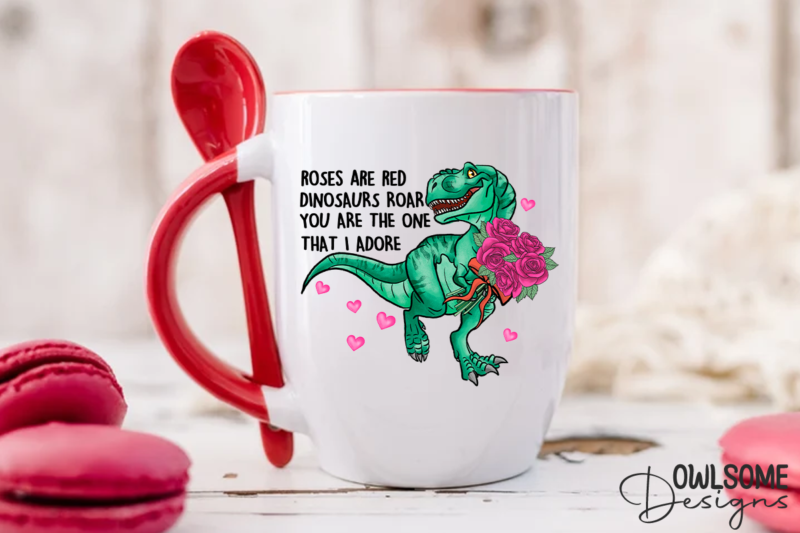 Rose Are Red Dinosaus Roar Valentine PNG