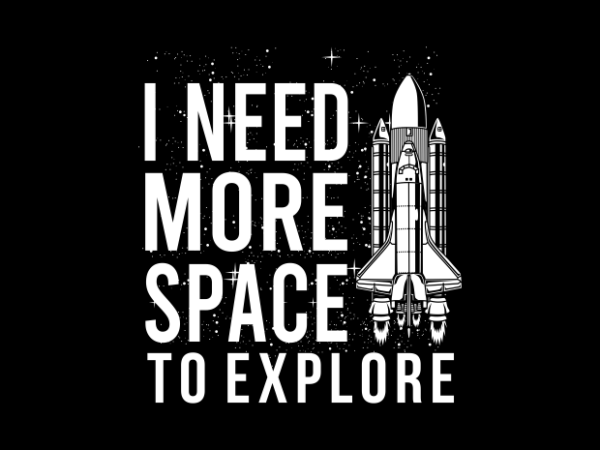 Space explorer 2 t shirt template vector
