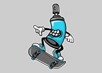 STREET ART SKATEBOARD t shirt template vector