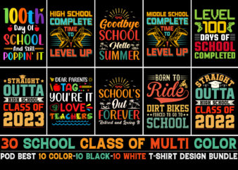 School T-Shirt Design Bundle
