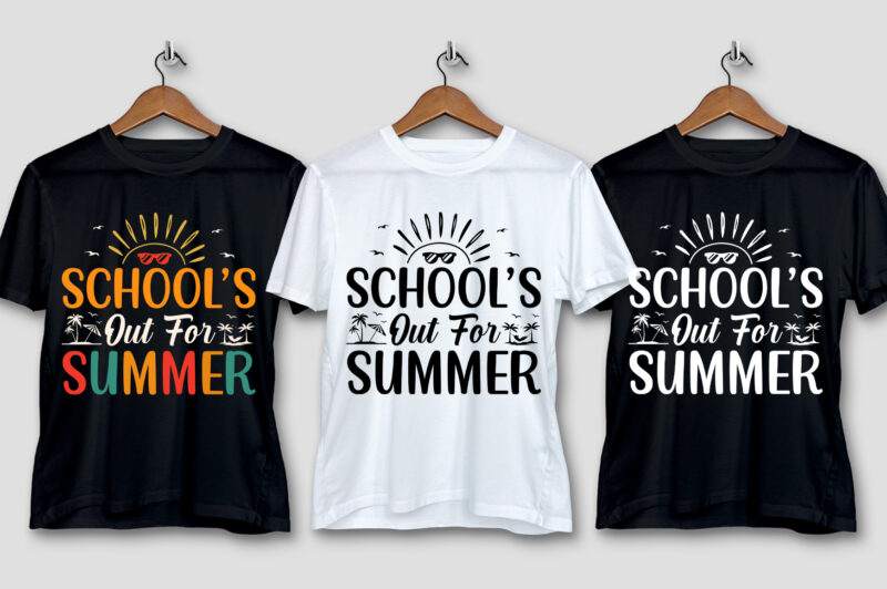 School Colorful T-Shirt Design Bundle