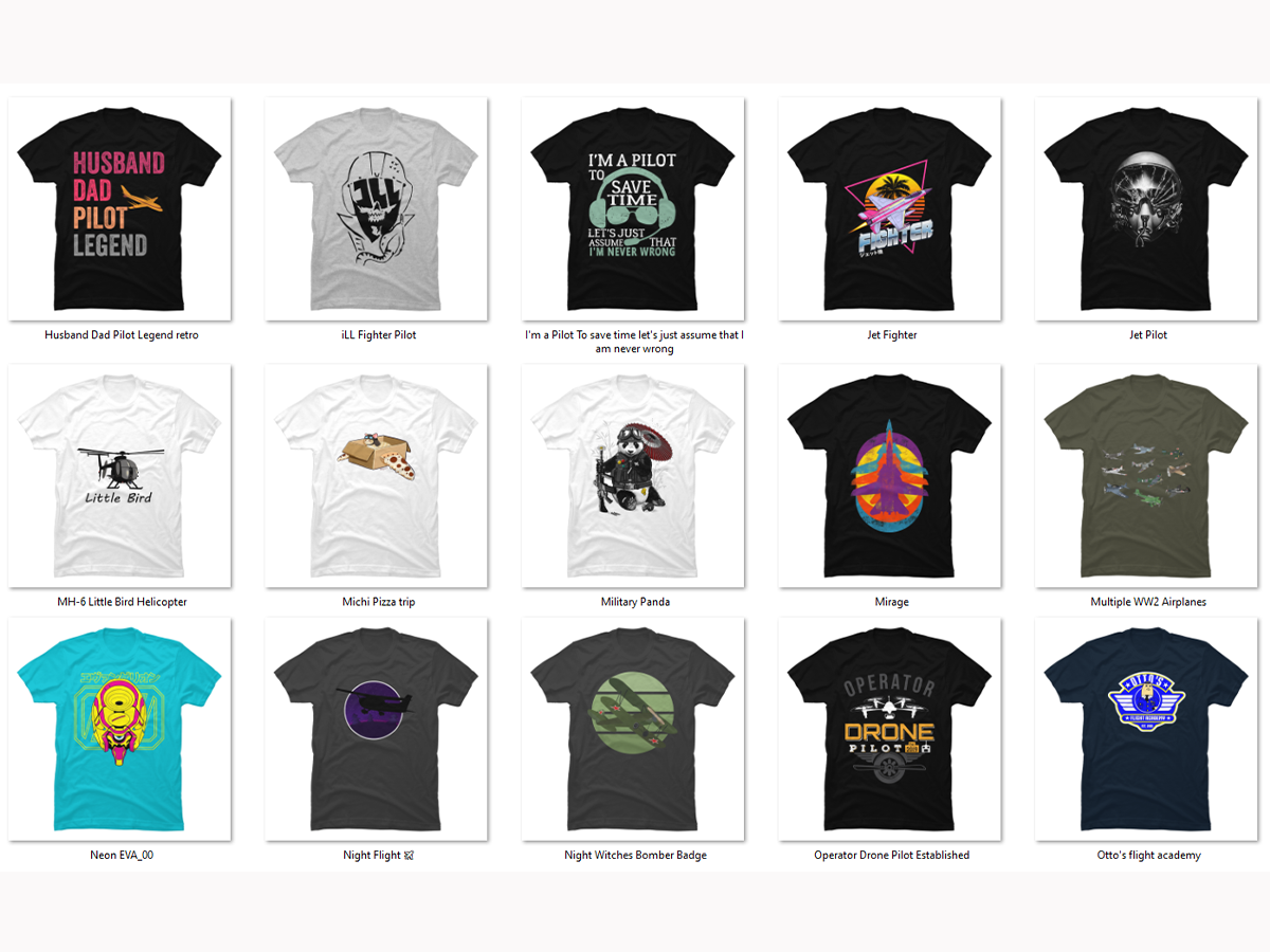 15 Pilot PNG T-shirt Designs Bundle For Commercial Use Part 10, Pilot T ...