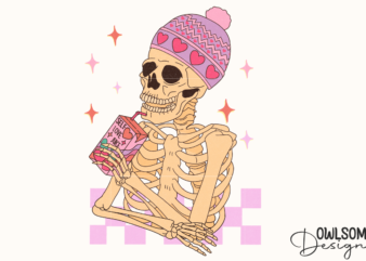 Self Love Juice Skeleton Valentine PNG