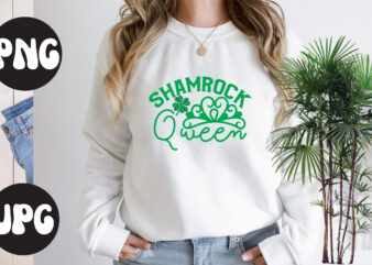 Shamrock queen , Shamrock queen SVG design, St Patrick’s Day Bundle,St Patrick’s Day SVG Bundle,Feelin Lucky PNG, Lucky Png, Lucky Vibes, Retro Smiley Face, Leopard Png, St Patrick’s Day Png,