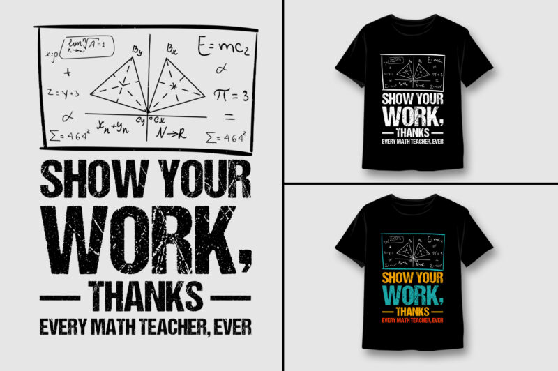 Math T-Shirt Design Bundle