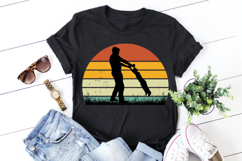 Son Papa Retro Vintage Sunset Graphic