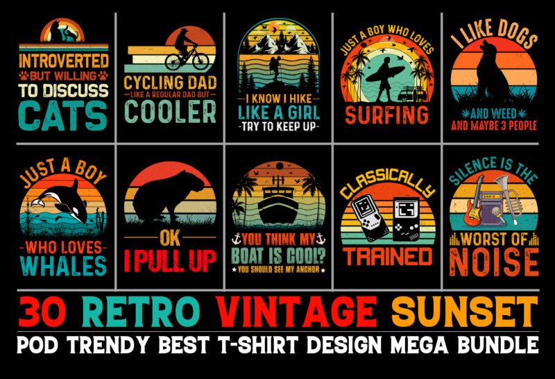 Sunset Retro Vintage T-Shirt Design Bundle,Retro T-shirt Design,Vintage T-shirt Design,Retro Vintage T-shirt Design,Sunset T-shirt Design,Retro Vintage Sunset,Retro Vintage Sunset T-shirt Design, Retro Tshirt Design,Vintage Tshirt Design,Retro Vintage Tshirt Design,Sunset T-shirt,Vintage